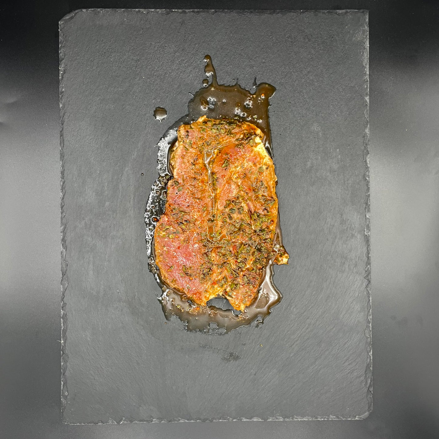 Cerdo con salsa Chimichurri