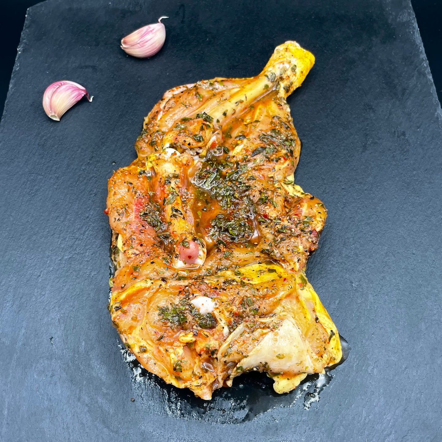 Pollo con salsa Chimichurri